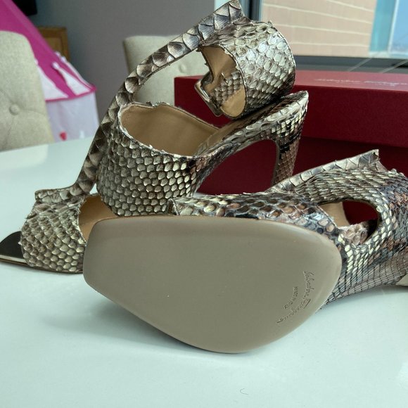 Salvatore Ferragamo Polaris Python Snakeskin mu628 - Picture 6 of 7